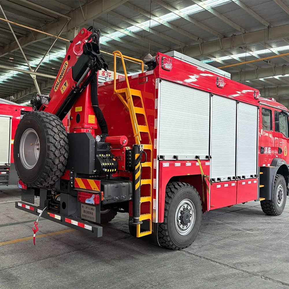 Efficient Firefighting Vehicle with Extended Fire Monitor Range for Safety