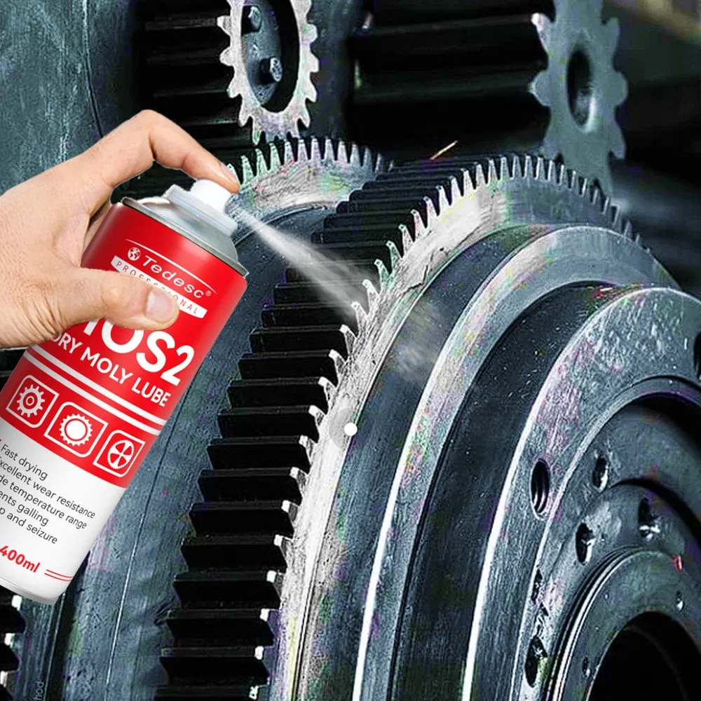 Industrial Strength Dusty Environment Lubricant Molybdenum Disulfide Dry Film Lube Aerosol Lubricant