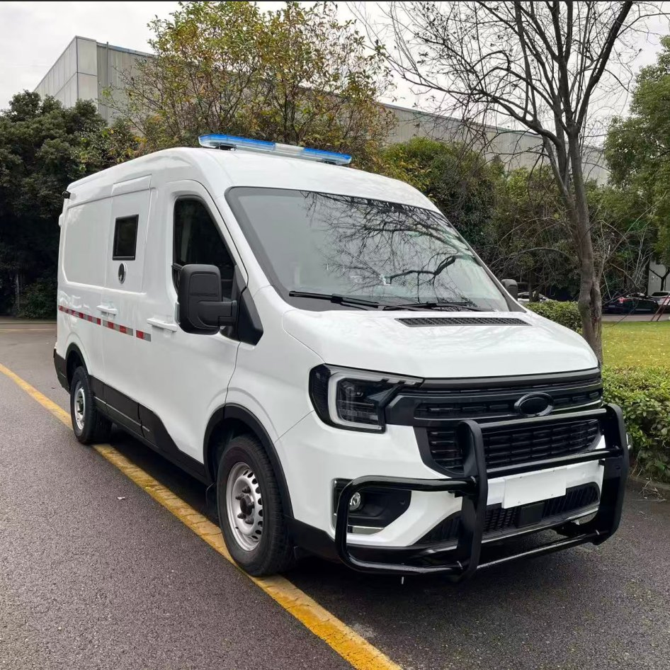 Cash in Transit Vehicle Equipped with Anti-RAM Bumper &amp; Safety Warning System