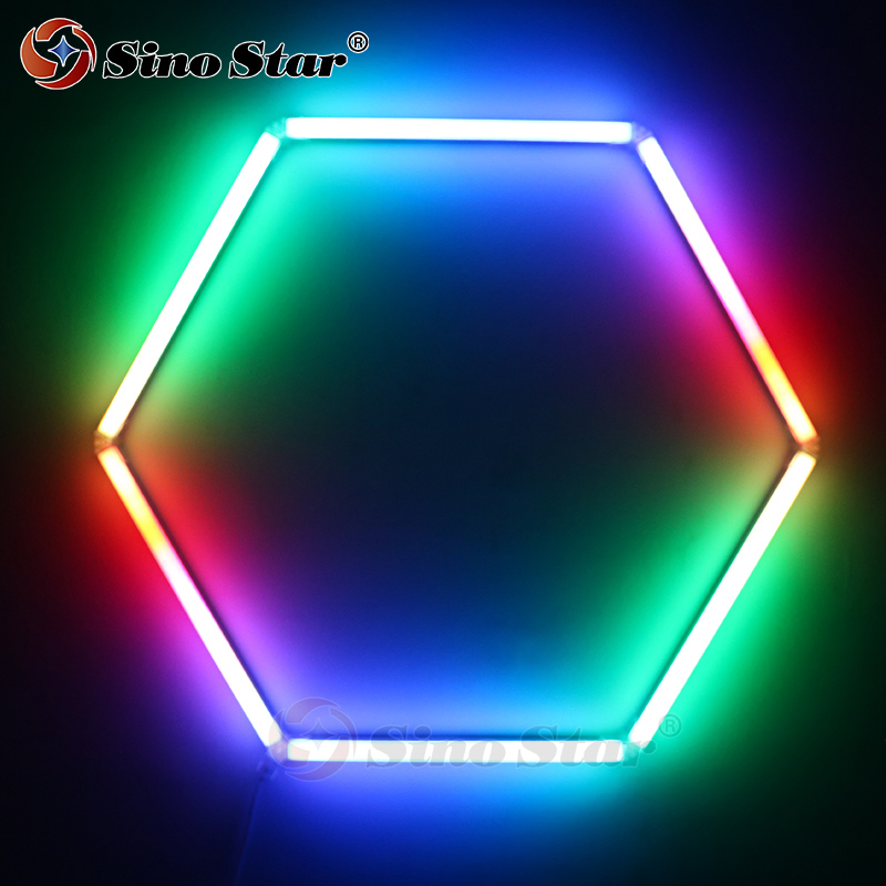 Easy Installation Popular Color Changing RGB Hexagon LED Lighting System Use for Hotel Stage Party Night Club LED Lights