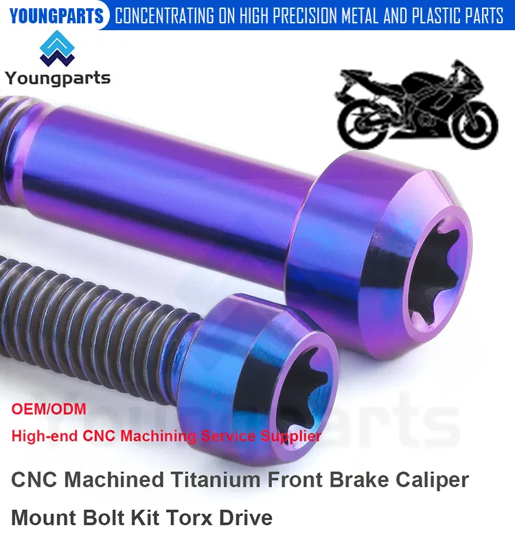 Titanium Front Brake Caliper Mount Bolt Kit