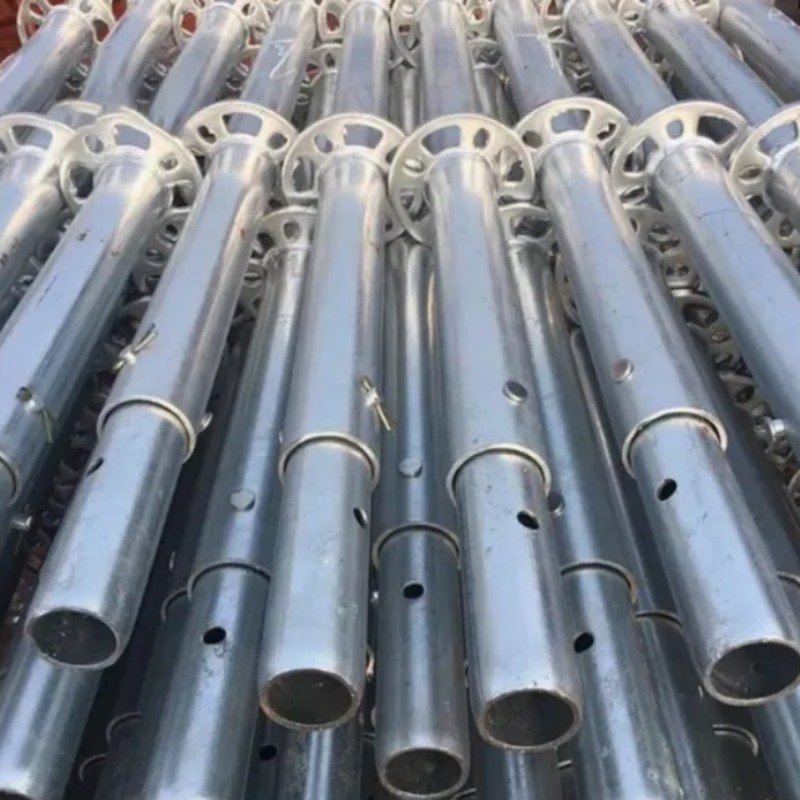 Vitial Heavy-Duty Standard Pole for Construction Scaffolding Accessories Ladder Parts Prop for Scaffolding Frames