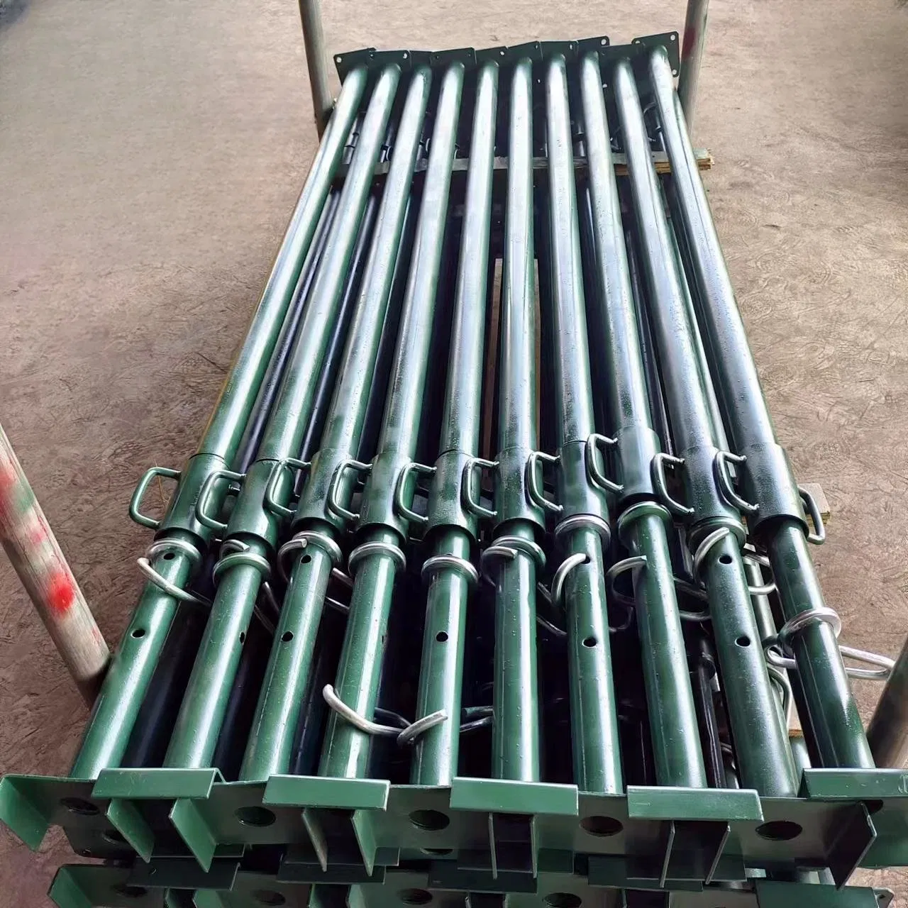 Steel Scrow Props Jack Heavy Duty Galvanized Adjustable Steel Scaffolding Prop Sleeve Metal Shoring Props Construction Concrete Supports Scaffolding