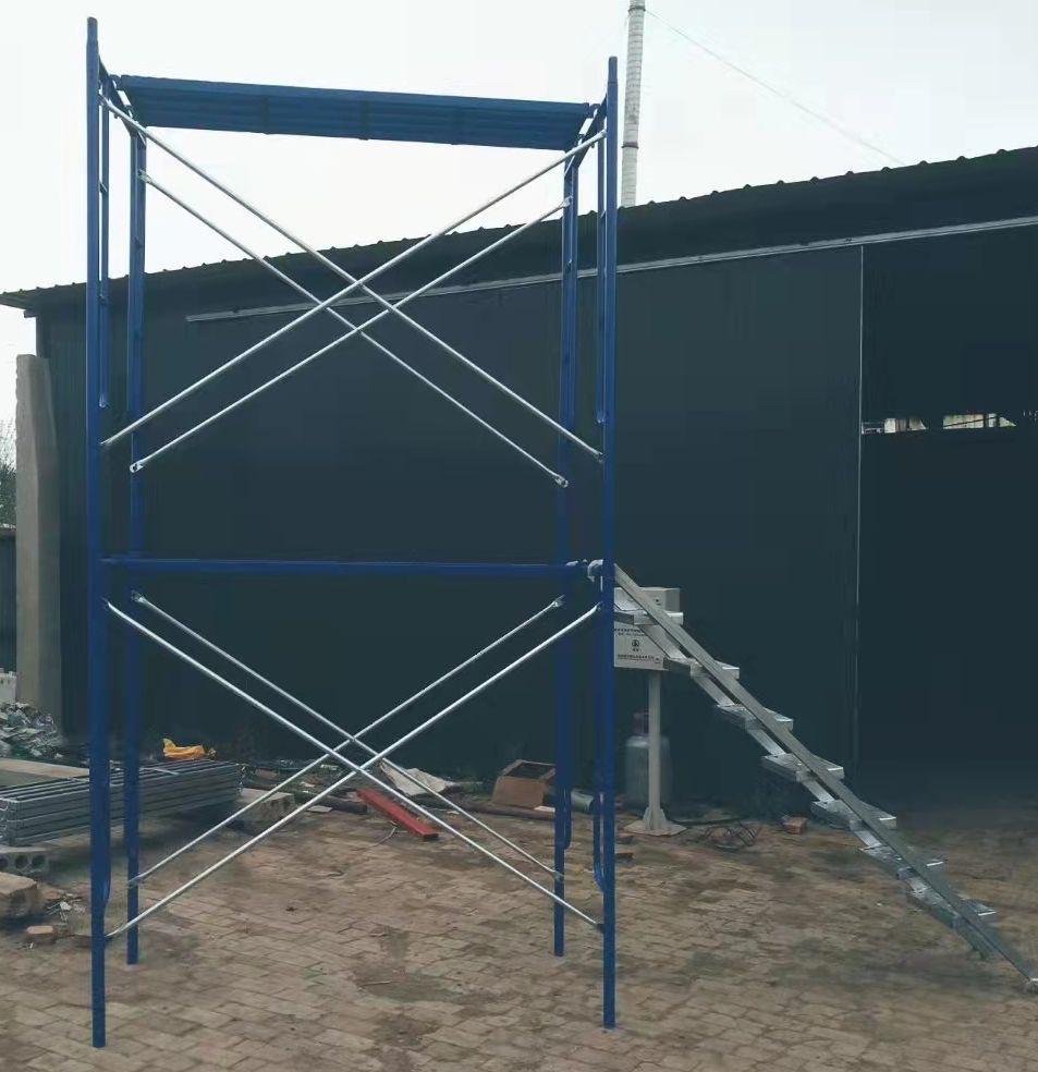 Construction Material Scaffolding Portable Mobile Step Ladder Steel Shoring Scaffold H Frame System Cheap Scaffolding Layher System Construction
