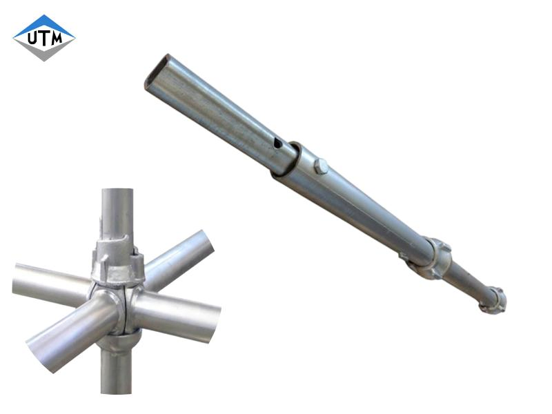 Q355 Material Hot Dipped Galvanized Cuplock Scaffolding System Standard Vertical and Ledger for Construction