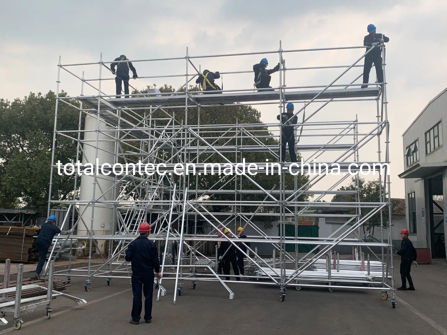 Construction Metal Heavy Duty Hot DIP Galvanized Layher Plettac System All Round High Quality Q235/Q355 Steel Aluminum Ringlock Scaffolding Price