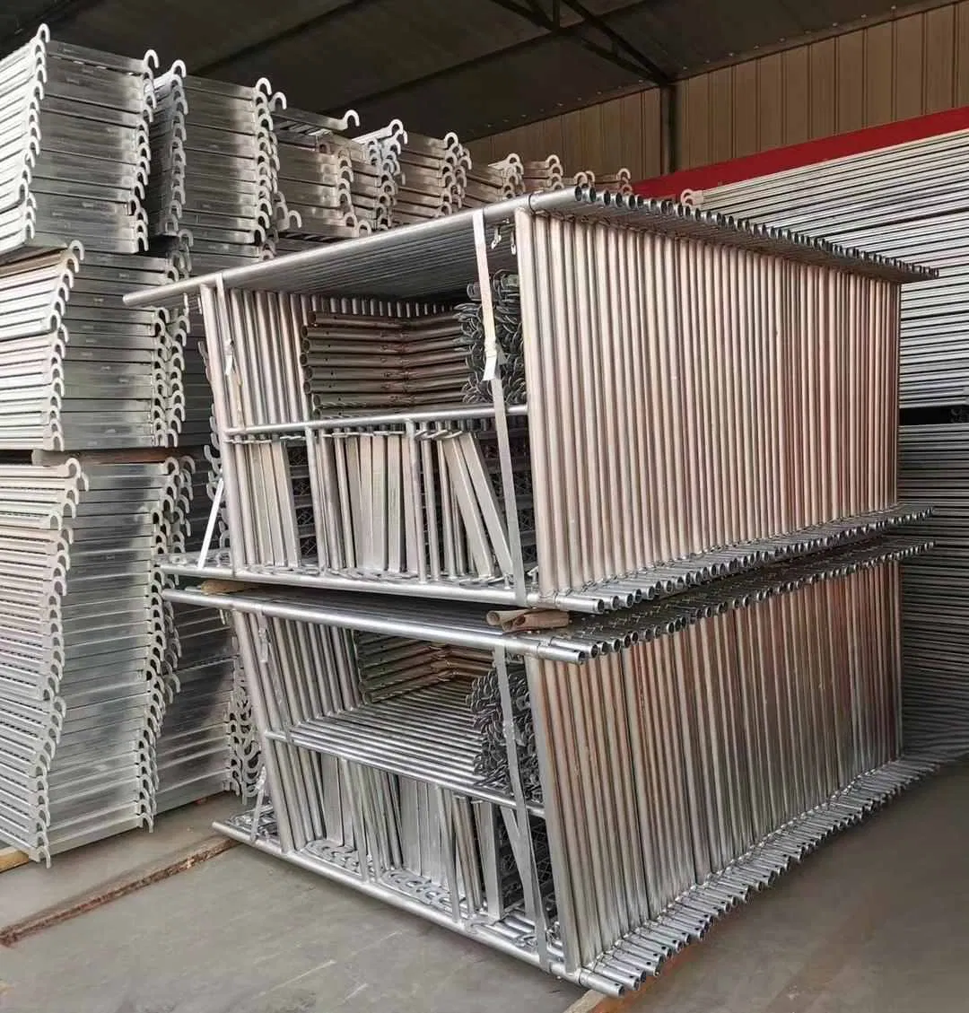 Factory Galvanized Mobile Scaffold System Aluminium Mason Frame H Frame Scaffolding Plank Narrow Frame a Layher Scaffolding Caster Wheel Construction Material