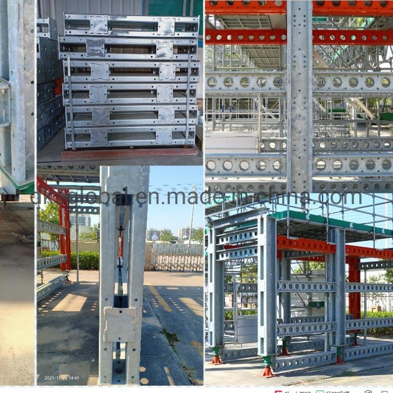 Prop Hot DIP Galvanized Steel Used Facade Scaffolding Kwikstage Scaffolding System