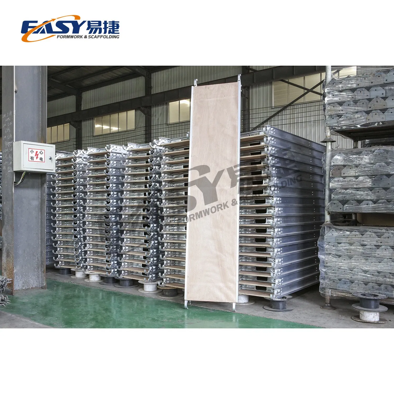 Easy Construction Material Perforated Aluminum 6' Walkthru Scaffold Plank with Hooks