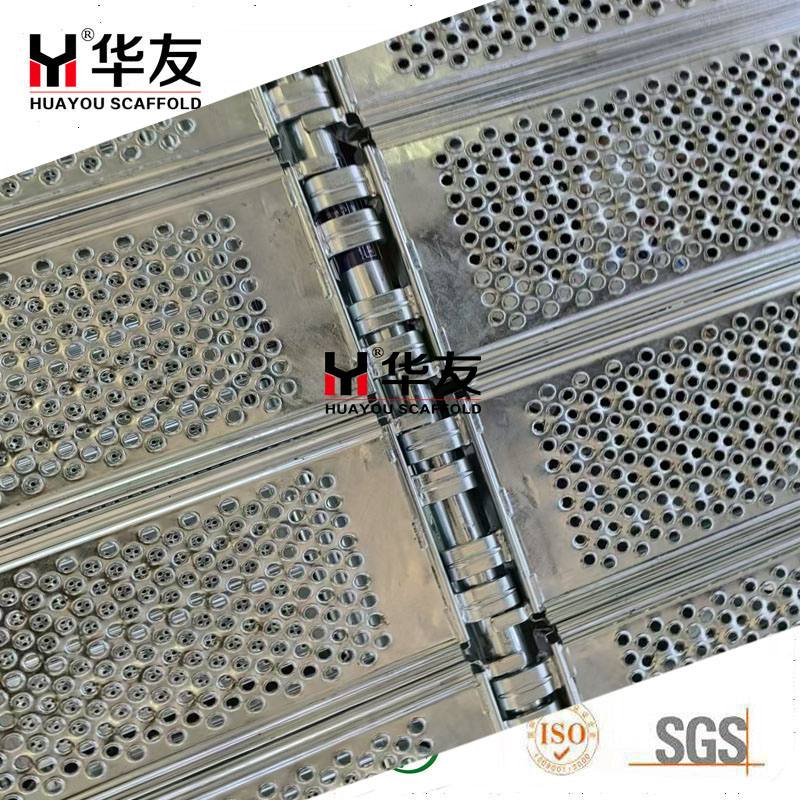 SGS Certified Building Material Galvanized Walk Steel Board Scaffolding Steel Plank with Hook