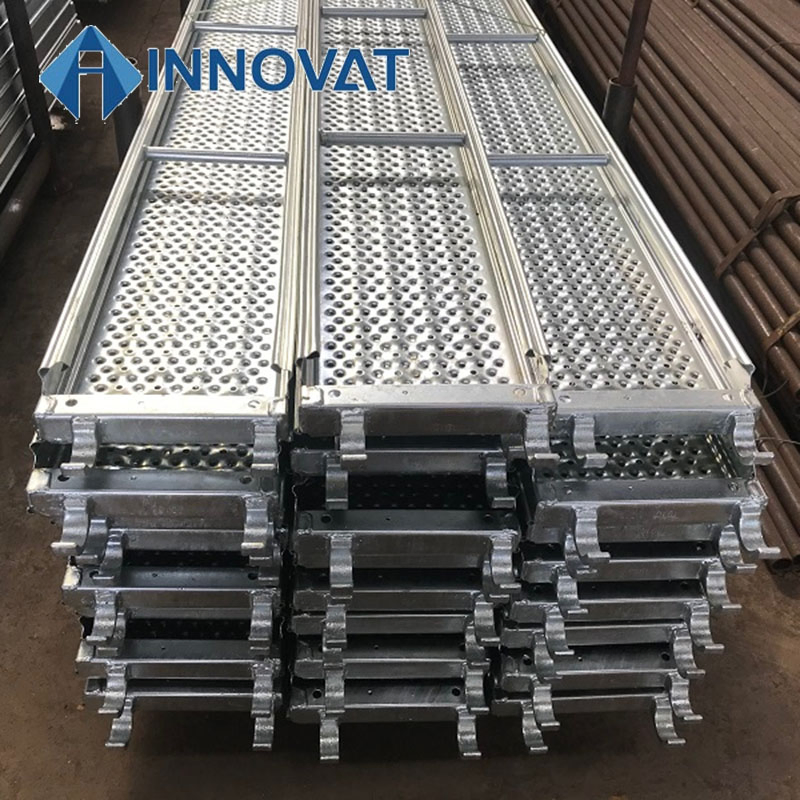 Scaffolding Planks Galvanized Painted Scaffolding and Prop Perforated Steel Catwalk Plank with Hook Metal Scaffold Plank Scaffold Steel Plank