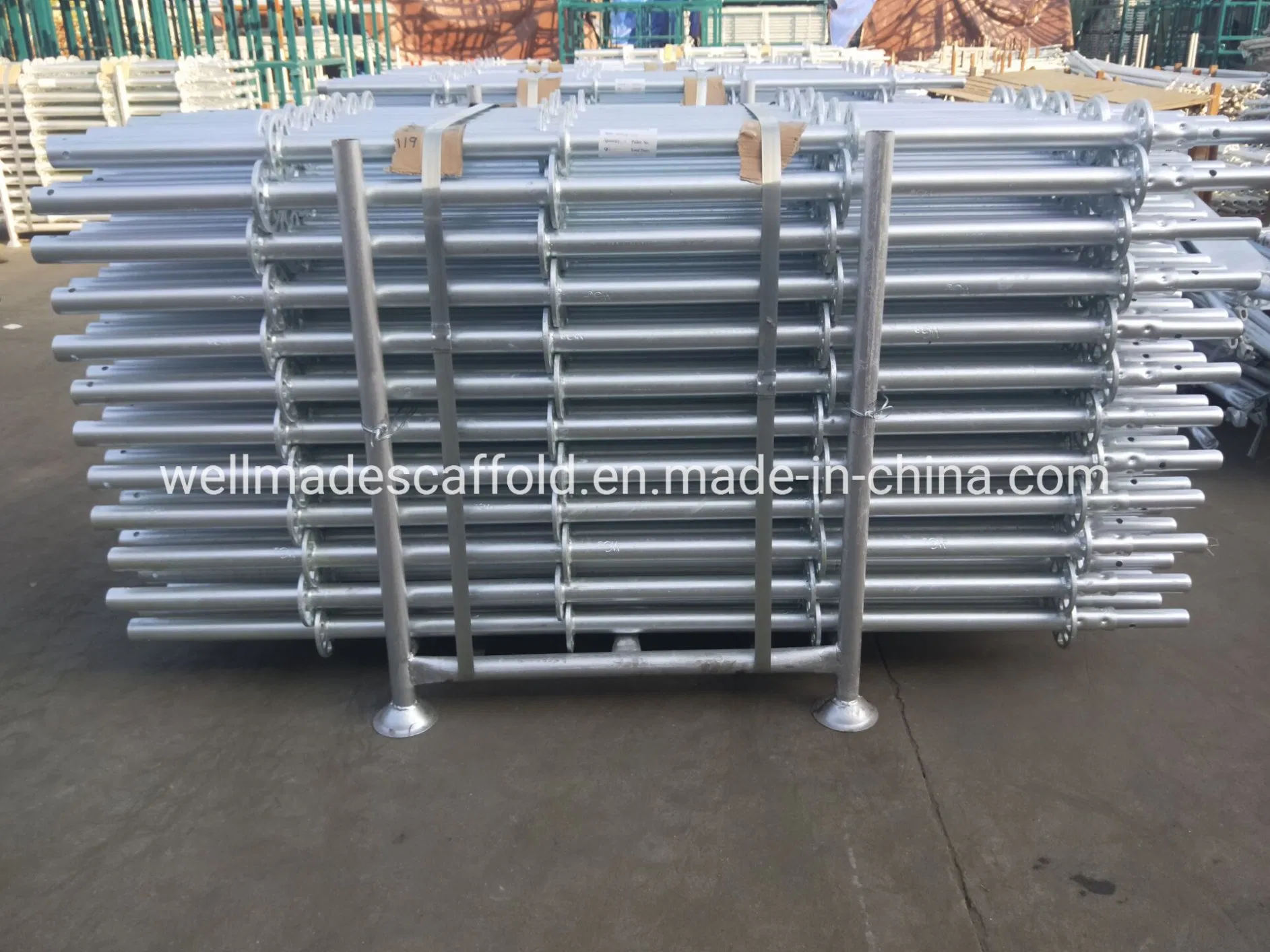 Construction Engineering Galvanized Ringlock Scaffolding System Vertical Standards for Sale
