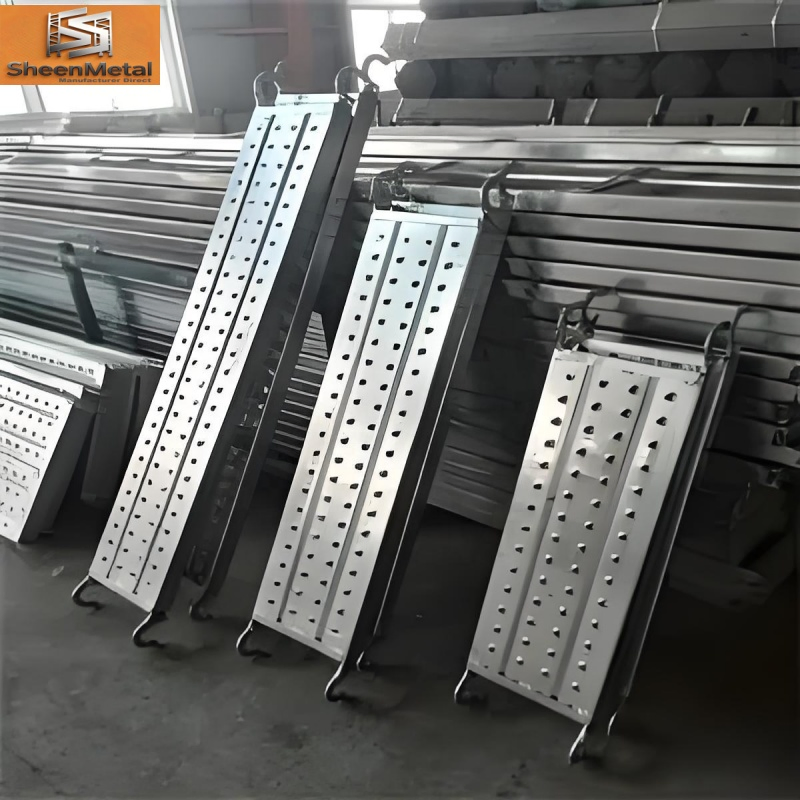 Scaffolding Plank Galvanized Platform Board Heavy Duty Steel Walk Board Length 6 Meter Thickness 12 mm