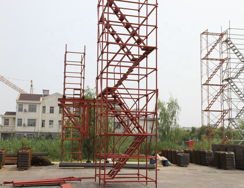 China Manufacturer Galvanized Steel Ringlock Scaffolding Mobile Stair Tower