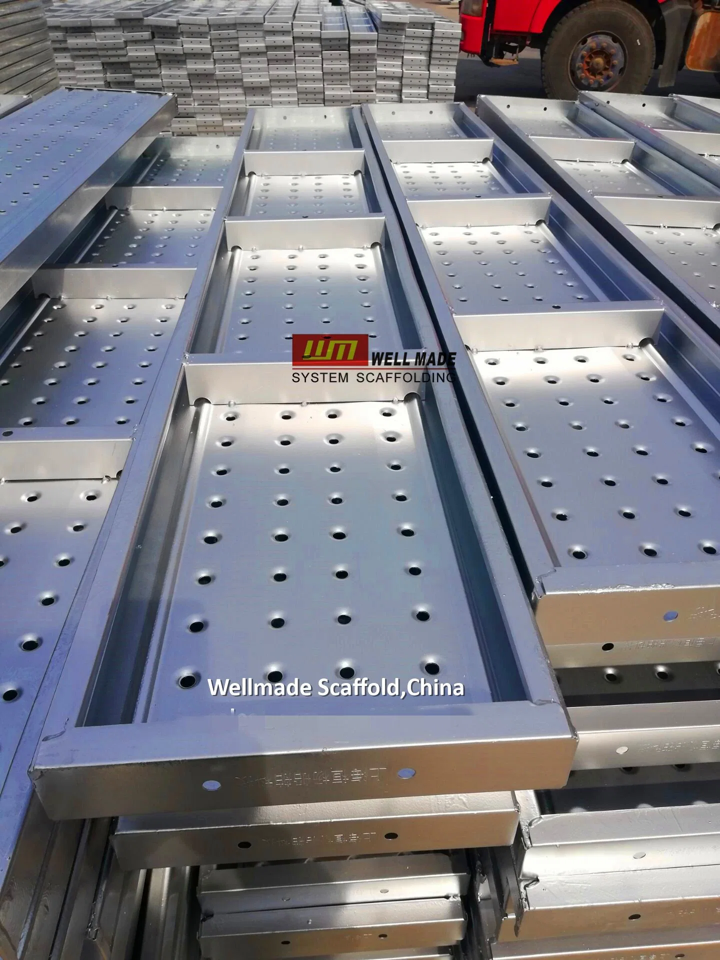 Galvanized Scaffolding Boards Walking Platform Metal Deck Steel Plank for Access Scaffold