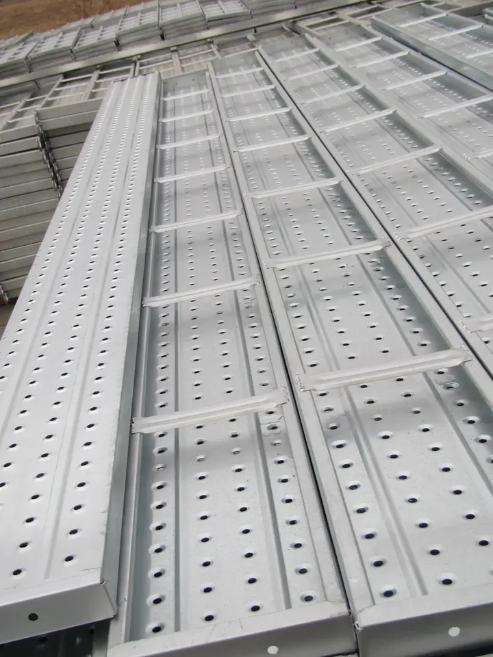 Factory Construction Material Hot DIP Galvanized Scaffolding Metal Plank Steel Springboard Pedal Walk Boards