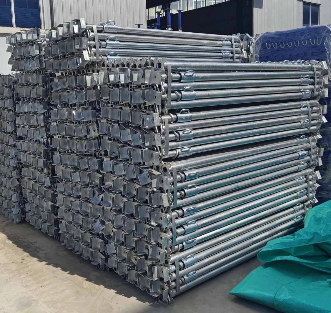 Steel Scrow Props Jack Heavy Duty Galvanized Adjustable Steel Scaffolding Prop Sleeve Metal Shoring Props Construction Concrete Supports Scaffolding