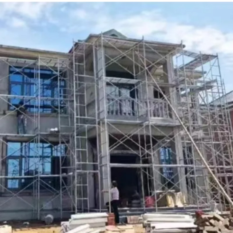 EU Standard Ringlock Scaffolding System Modern Industrial Outdoor Building Construction