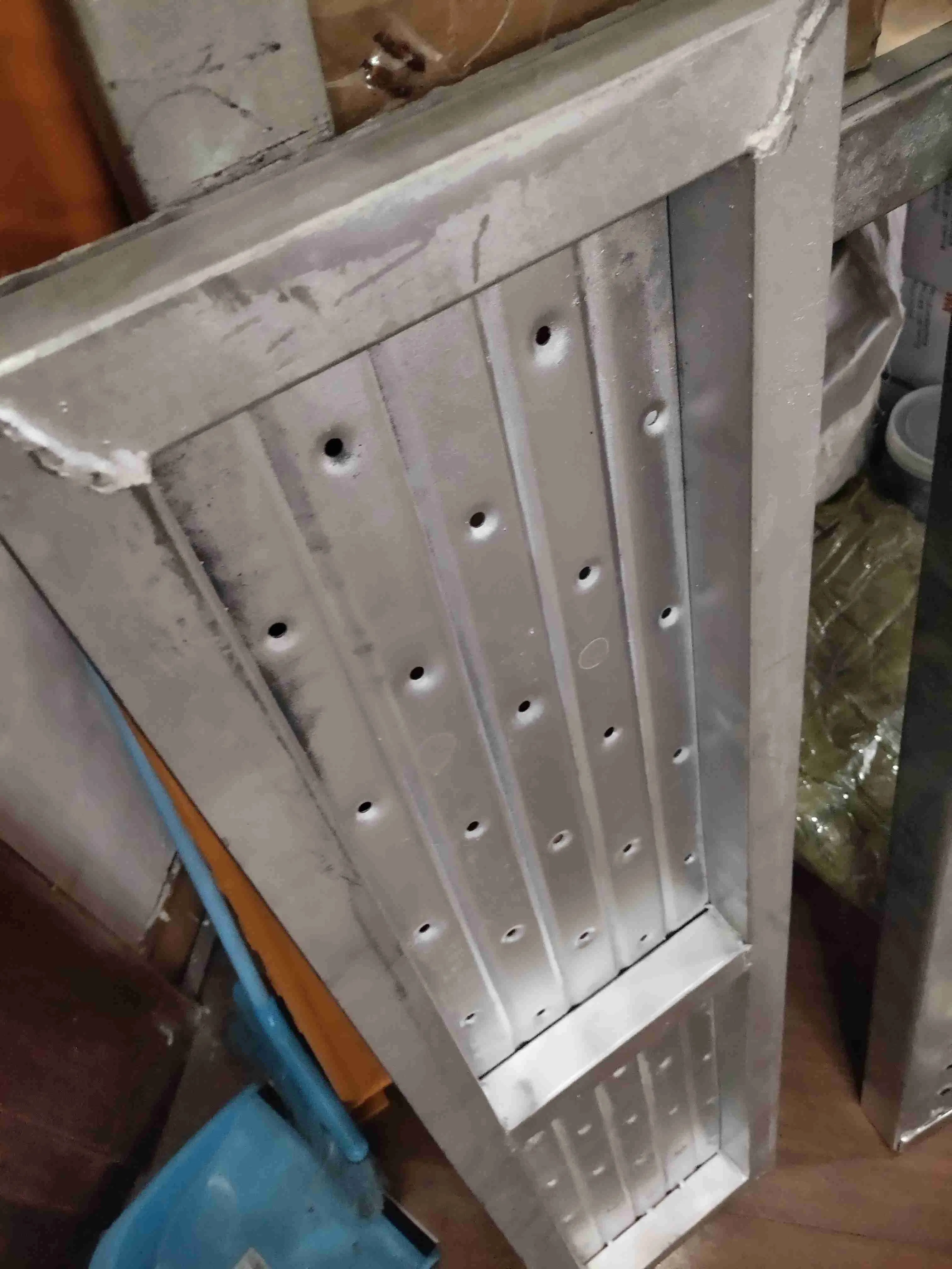 1-4m 240*38mm Scaffold Sand Prevention Galvanized Painted Scaffolding Perforated Steel Catwalk Scaffold Steel Plank