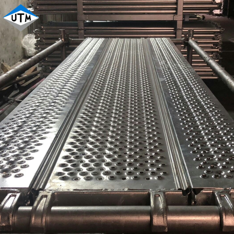 Factory Customized Length Galvanized Metal Plank Scaffold Steel Plank Scaffolding Walk Board