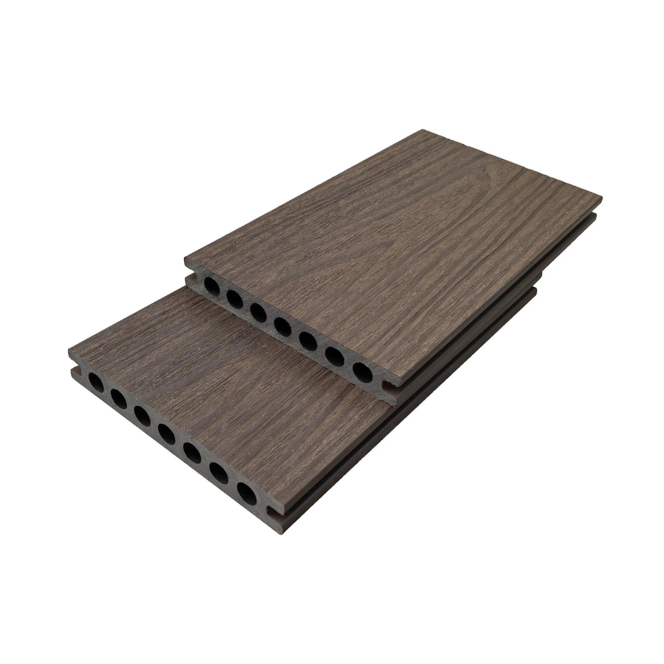 Brushed Surface WPC Decking for Park Walkway Construction