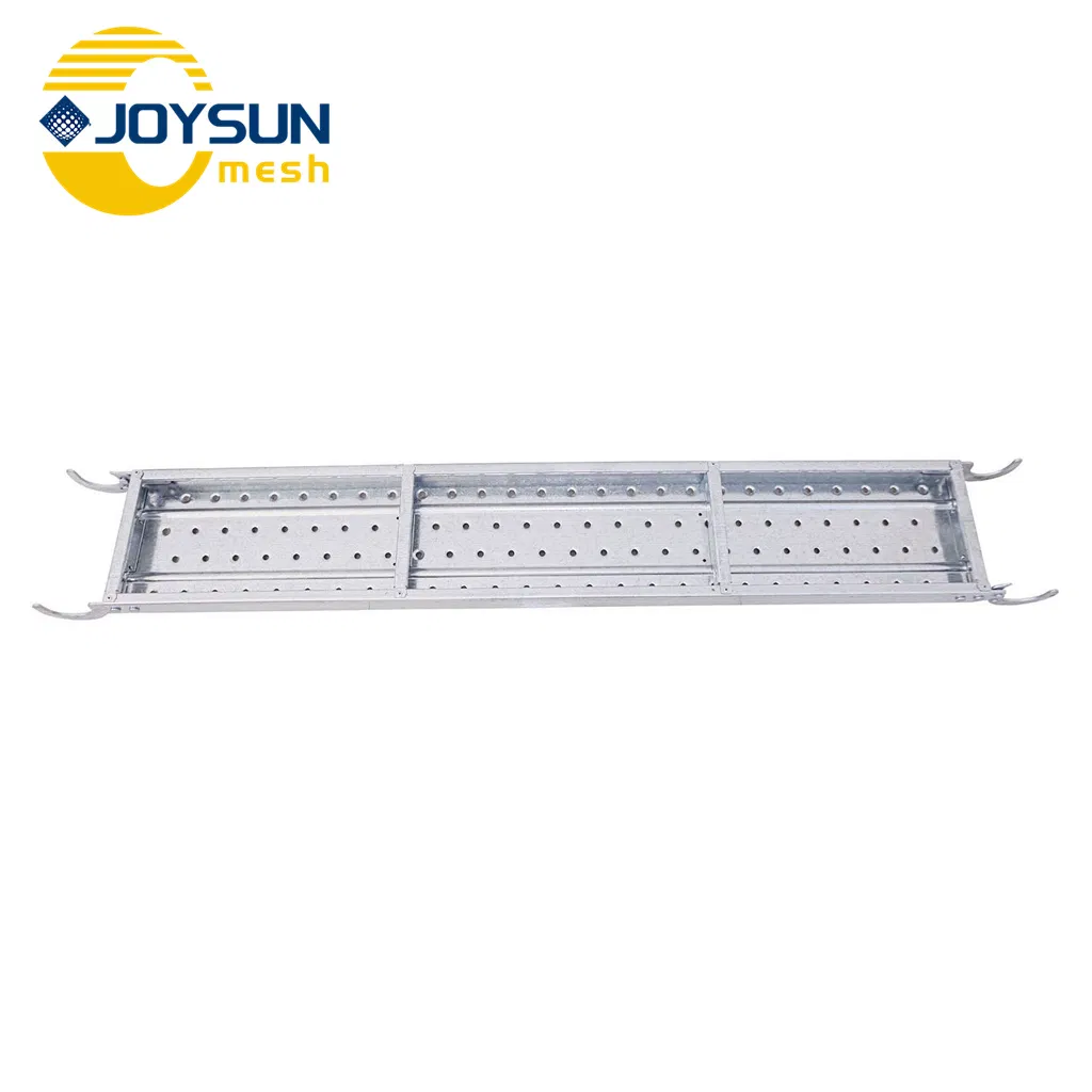 Non-Slip Galvanized Steel Scaffold Board for Working at Height Metal Scaffold Walk Board with Anti-Skid Design