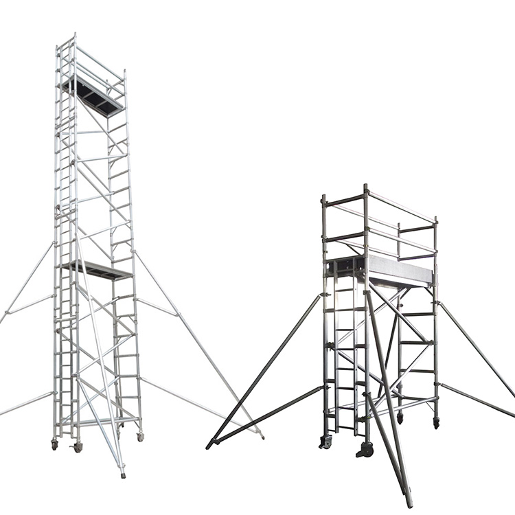 5m Platform 6m Single Double Width Aluminum Scaffolding Mobile Working Tower