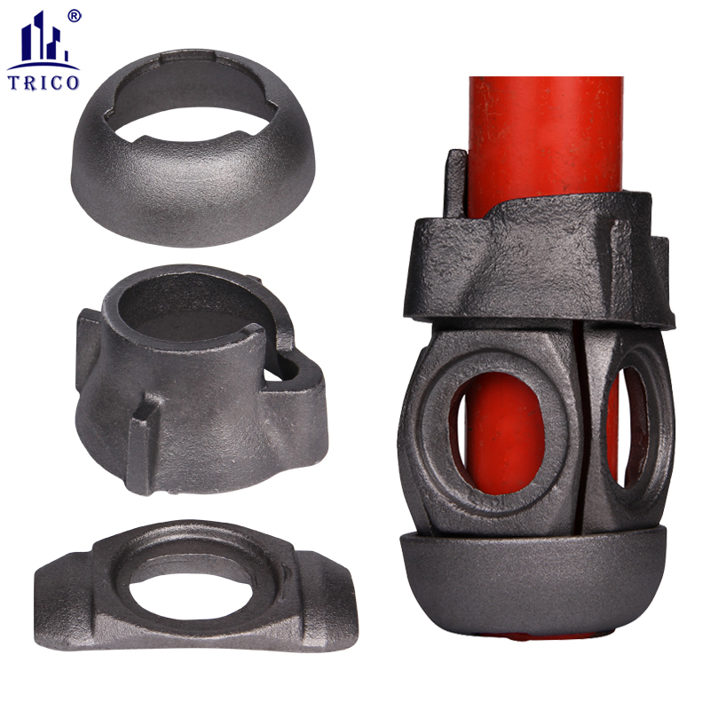 Steel Cuplock Scaffolding Accessories Parts Top Cup Bottom Cup with Drop Forged Ledger Blade