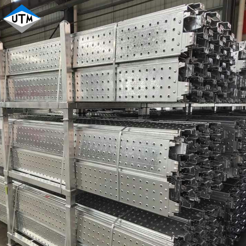 Factory Customized Length Galvanized Metal Plank Scaffold Steel Plank Scaffolding Walk Board