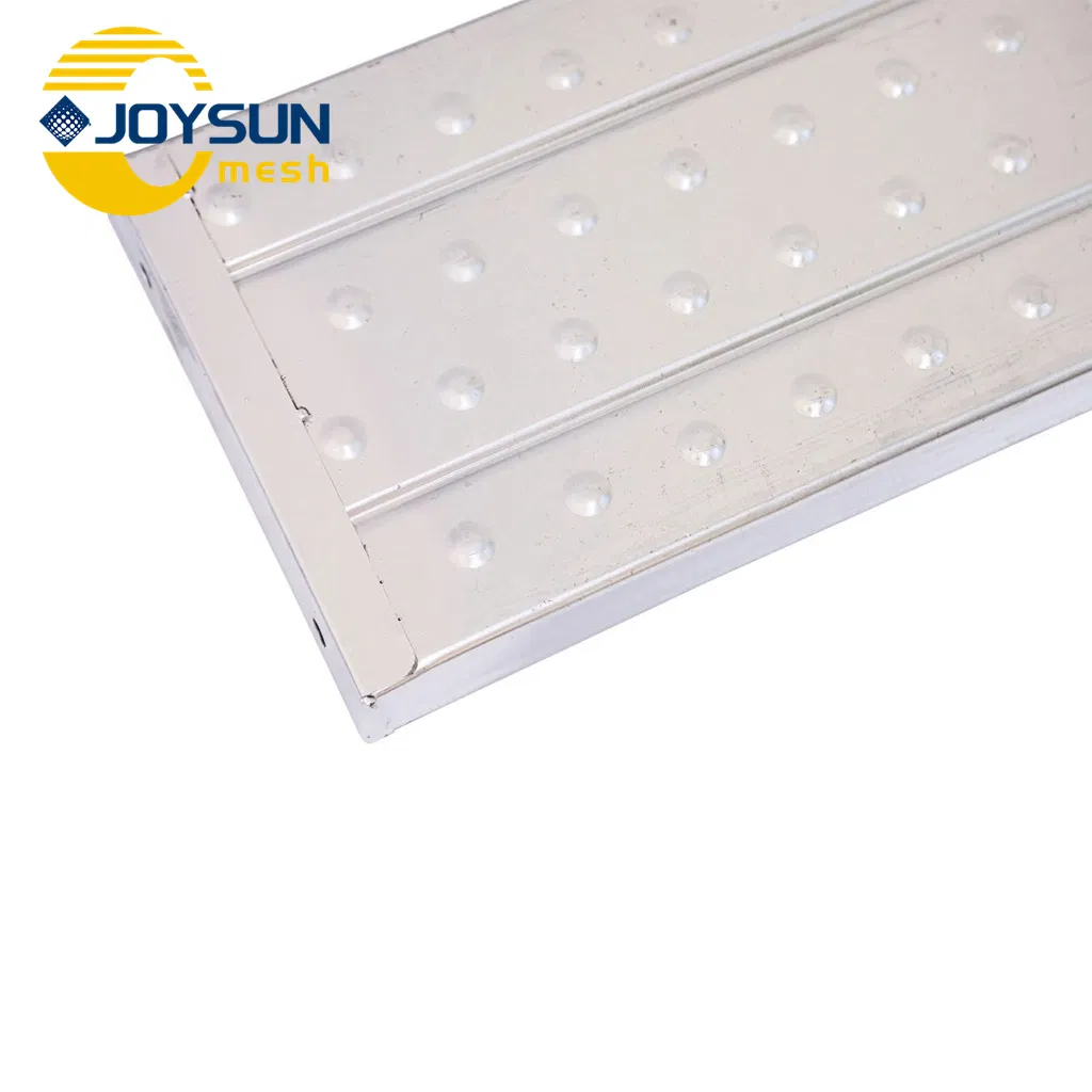 Non-Slip Galvanized Steel Scaffold Board for Working at Height Metal Scaffold Walk Board with Anti-Skid Design
