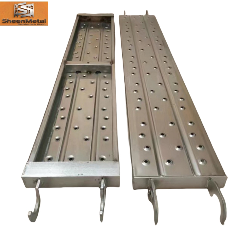 High Strength Perforated Metal Scaffold Catwalk Board Galvanized Steel Scaffolding Planks