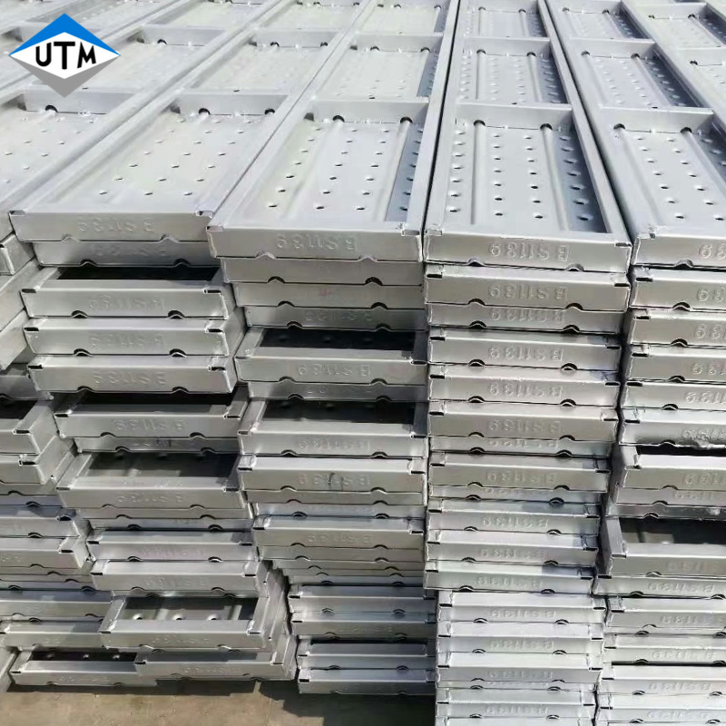 Factory Customized Length Galvanized Metal Plank Scaffold Steel Plank Scaffolding Walk Board