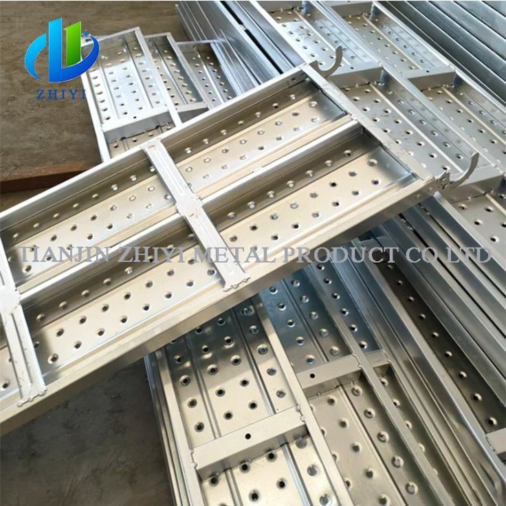China Steel Scaffolding Exporter 210 250 300 320mm Galvanized Scaffold Steel Plank