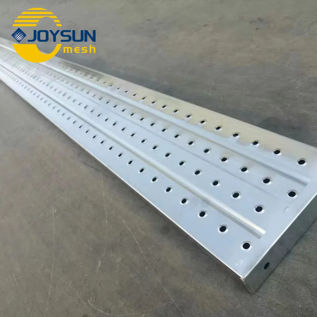Non-Slip Galvanized Steel Scaffold Board for Working at Height Metal Scaffold Walk Board with Anti-Skid Design