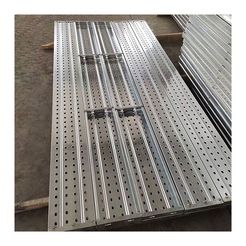 High Quality Adjustable Perforated Anti Slip Scaffold Construction High Strength Steel Plank