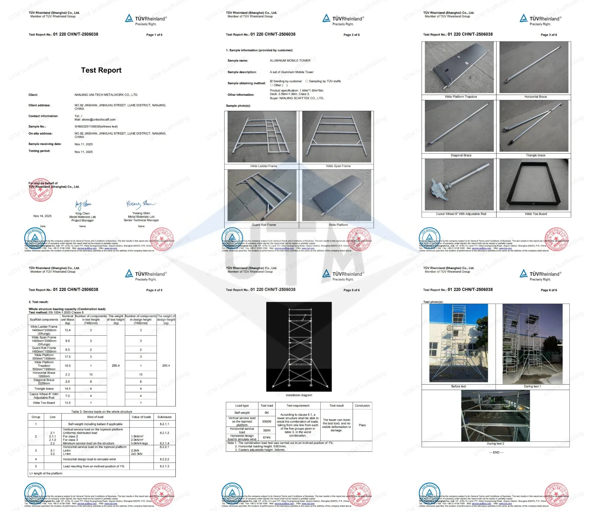 OEM Certified China Supplier Construction Portable 3m-15m Scaffolding DIY Aluminium Scaffold Tower Mobile Aluminum Scaffolding Tower with Wheels