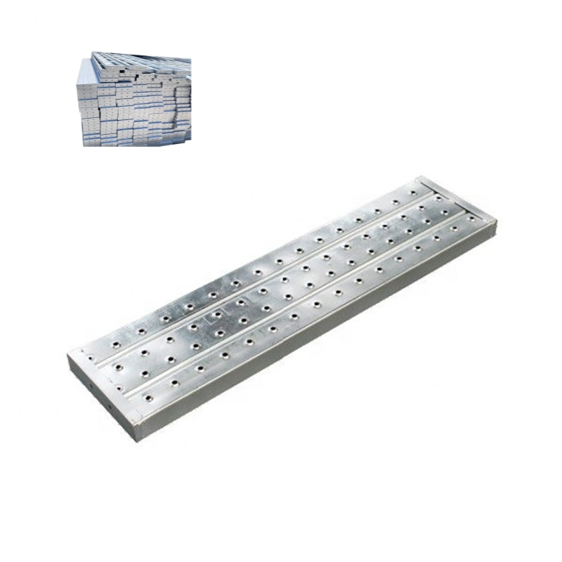 Strong Powerful Galvanized Scaffolding Steel Plank Perforated Metal Walkway Board Construction Site Steel Platform Plank