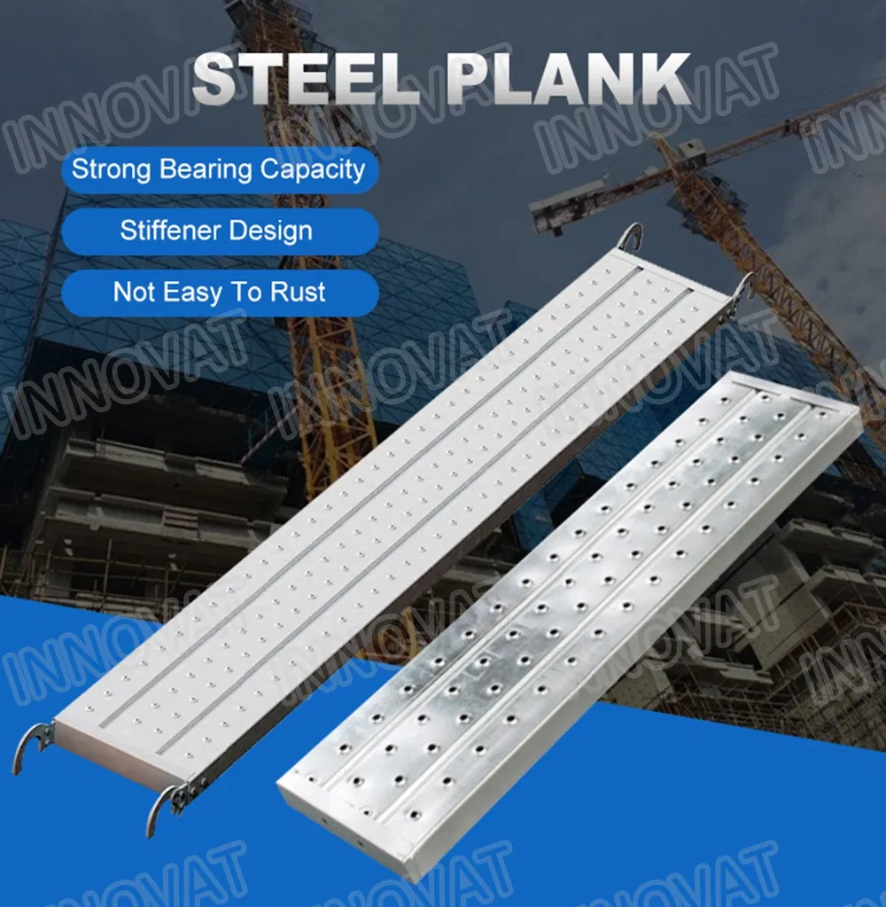 Steel scaffold plank