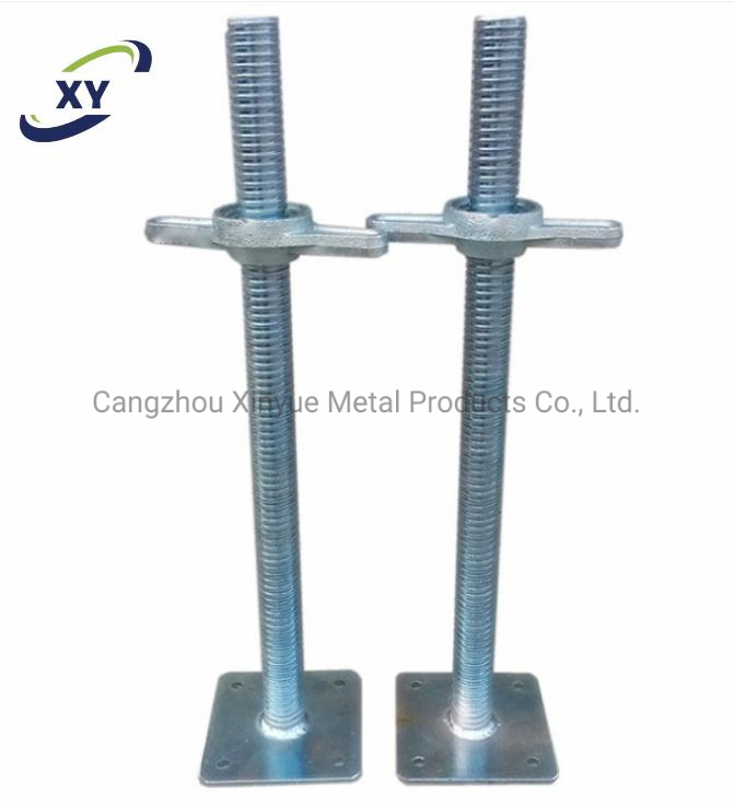 Construction Scaffolding Adjustable Screw Jacks Scaffold Cuplock Accessories Solid Hollow Base Jack for Sale China Building Material Hardware U Head Jack