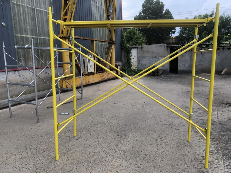Steel Scaffolding Painted Scaffold System Shoring Euro H Frame
