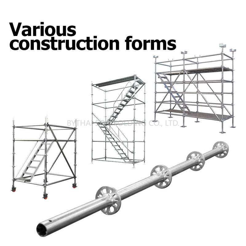 Lightweight 100% Aluminum Scaffolding Vertical Standard Ringlock System for Construction Building