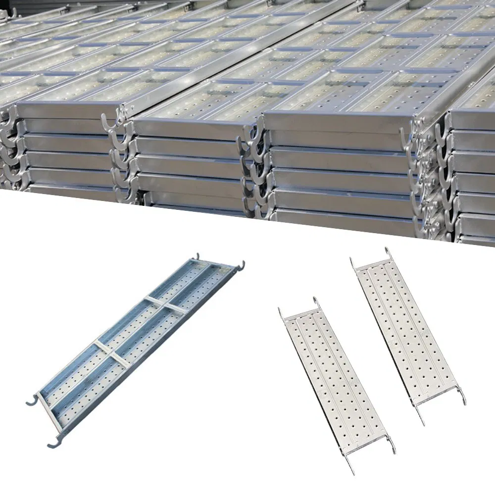 Strong Powerful Galvanized Scaffolding Steel Plank Perforated Metal Walkway Board Construction Site Steel Platform Plank