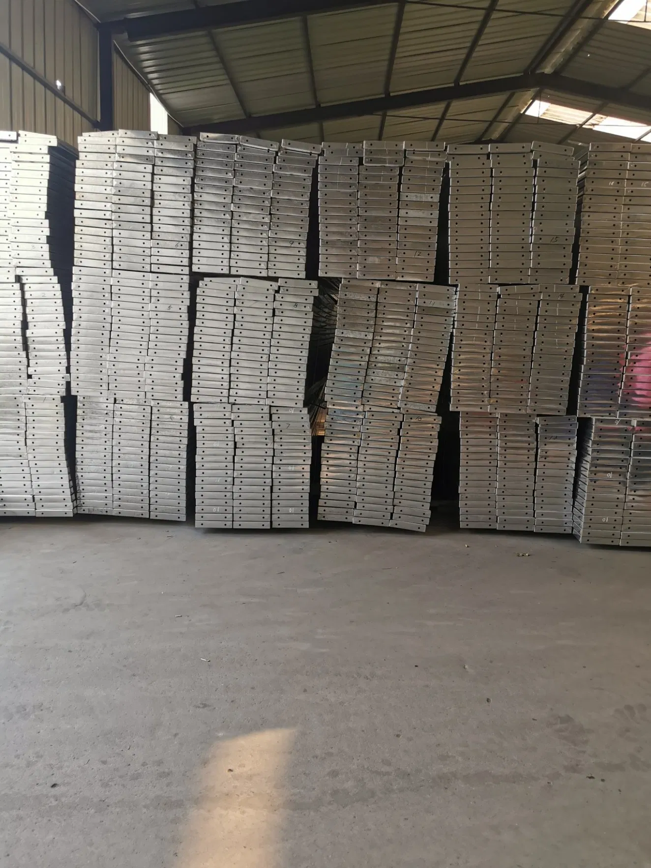 High Durability Adjustable Perforated Anti Slip Scaffold Construction Steel Plank