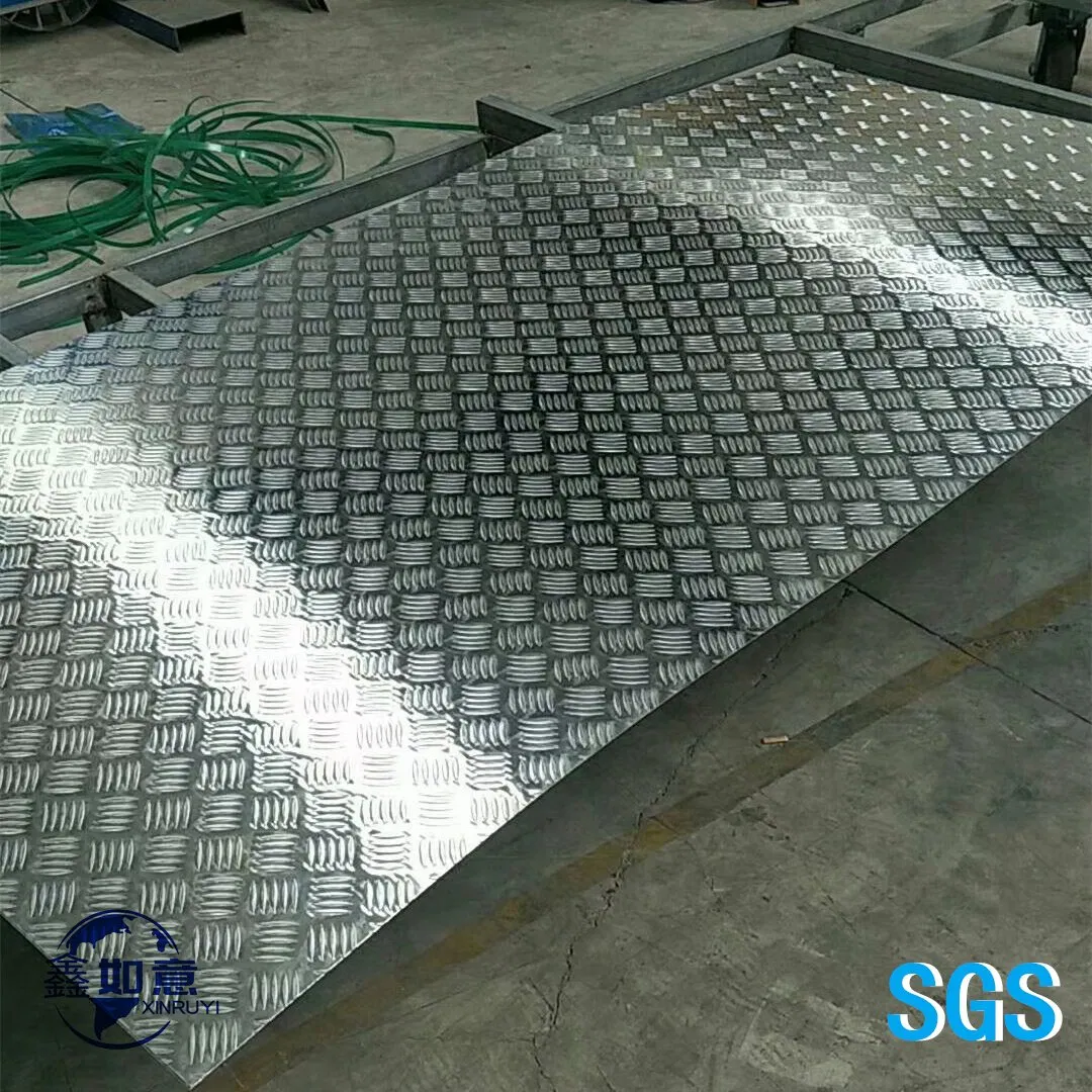 Factory Offer Aluminum Alloy Embossed Checkered Tread Sheet for Refrigerator/Construction/Anti-Slip Floor A1050 1060 1070 1100 3003 3105 5052 5083