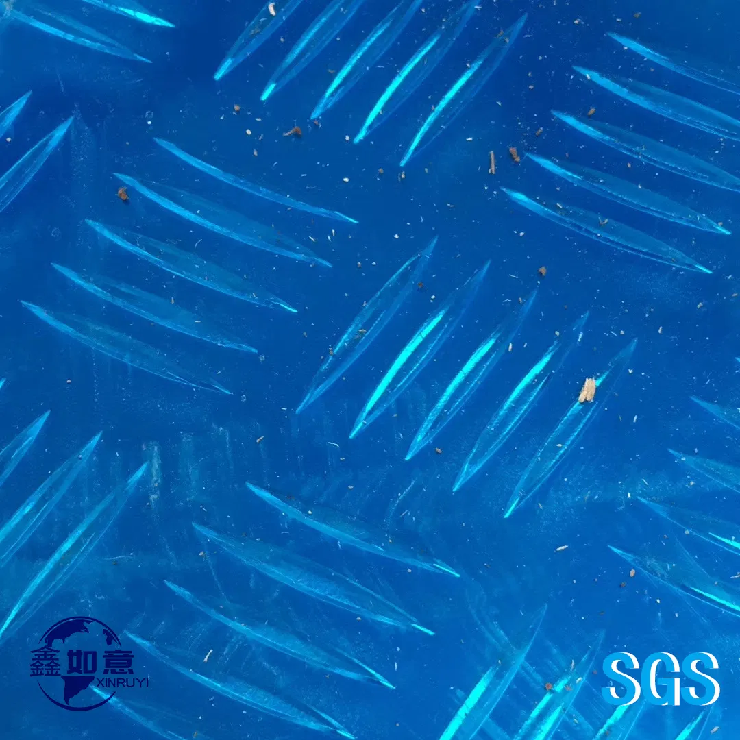 Aluminum Alloy Embossed Checkered Tread Sheet Roll Coil for Refrigerator/Construction/Anti-Slip Floor (A1050 1060 1100 3003 3105 5052)