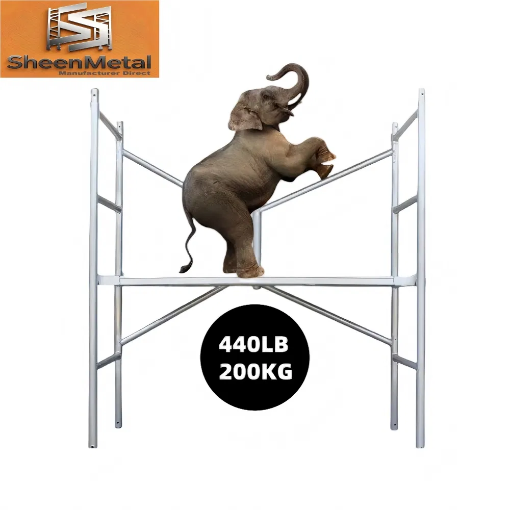 Frame Scaffold Hot DIP Galvanized Steel Tube Adjustable Scaffold System for Bridge Support