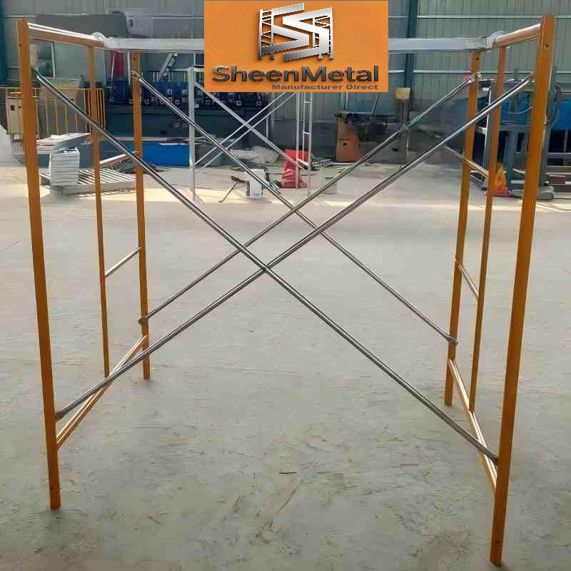 Frame Scaffold Hot DIP Galvanized Steel Tube Adjustable Scaffold System for Bridge Support
