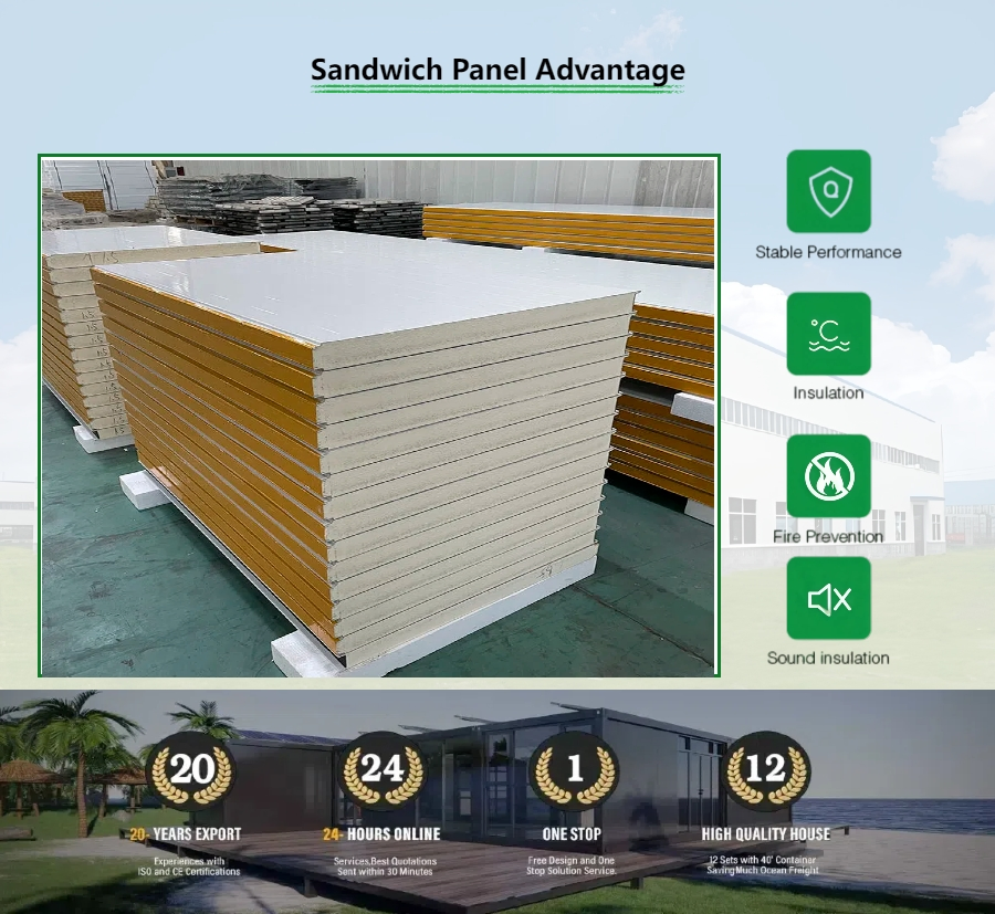 Light Weight PU Sandwich Panel for Aerial Walkway Floor Construction