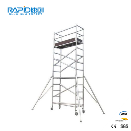 Aluminum Steps Scaffold Mobile Frame Ringlock Tubular Scaffolding System