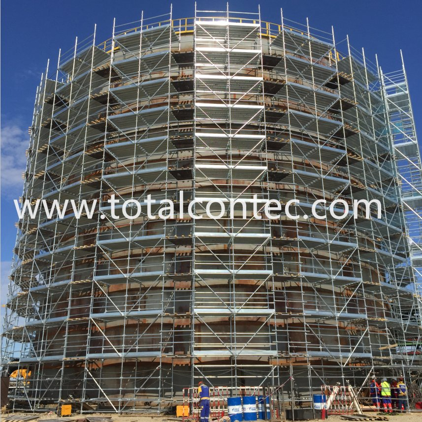 Construction Metal Heavy Duty Hot DIP Galvanized Layher Plettac System All Round High Quality Q235/Q355 Steel Aluminum Ringlock Scaffolding Price